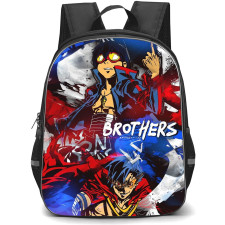 Gurren Lagann Simon Backpack StudentPack - Simon & Kamina Brothers Poster