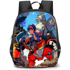 Gurren Lagann Simon Backpack StudentPack - Simon & Nia Teppelin Operating in Battlefield