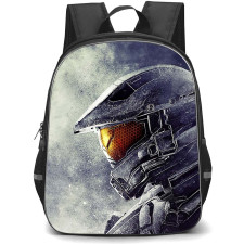 Halo Master Chief Backpack StudentPack - Master Chief Side Head Portrait