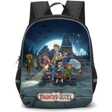 Haunted Hotel Backpack School Bag StudentPack - Haunted Hotel Family Team Up Poster Hotel Background