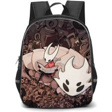 Hollow Knight Silksong Backpack School Bag StudentPack - Hornet And Bell BEast Reading Map Poster