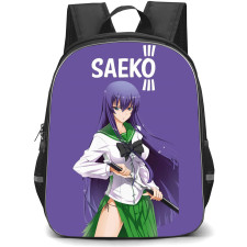 Highschool Of The Dead Saeko Busujima Backpack School Bag StudentPack - Saeko Busujima Fierce Sword Portrait