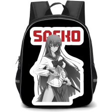 Highschool Of The Dead Saeko Busujima Backpack School Bag StudentPack - Saeko Busujima Grayscale Fierce Portrait Sticker