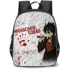 Highschool Of The Dead Takashi Komuro Backpack School Bag StudentPack - Takashi Komuro Fierce Portrait Series Poster