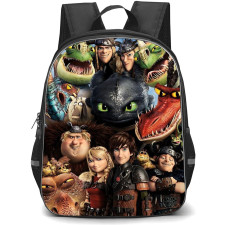 How To Train Your Dragon Backpack StudentPack - How To Train Your Dragon Characters Collage Poster