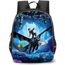 How To Train Your Dragon Backpack StudentPack - How To Train Your Dragon Fantastic Flight On Toothless Poster
