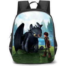 How To Train Your Dragon Backpack StudentPack - Hiccup Touches Night Fury 3D Art Poster