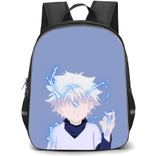 Hunter X Hunter Killua Zoldyck Backpack StudentPack - Hunter X Hunter Killua Zoldyck Minimalist On Purple Background