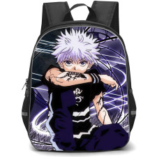 Hunter X Hunter Killua Zoldyck Backpack StudentPack - Hunter X Hunter Killua Zoldyck Sitting Comic Art