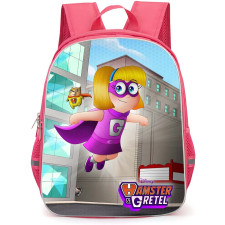 Hamster & Gretel Backpack StudentPack - Hamster & Gretel Flying Over The City