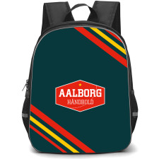 Aalborg Handbold Backpack School Bag StudentPack - Large Logo With Stripe