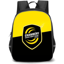 Chambery Savoie Mont Blanc Handball Backpack School Bag StudentPack - Logo Yellow And Black Background