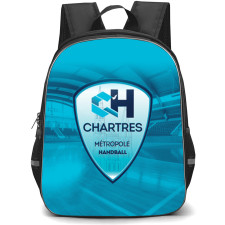 C' Chartres Metropole Handball Backpack School Bag StudentPack - Logo Stadium Blue Background