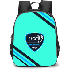 Union Sportive Creteil Handball Backpack School Bag StudentPack - Large Logo With Stripe
