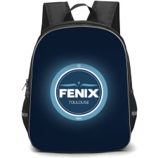 Fenix Toulouse Handball Backpack School Bag StudentPack - Logo Blue Glowing Background