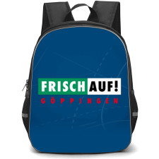Turn und Polizeisportgemeinschaft Frisch Auf Goppingen e.V. Backpack School Bag StudentPack - Logo Blue Lines Background