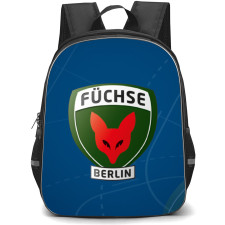 Fuchse Berlin Backpack School Bag StudentPack - Logo Blue Lines Background