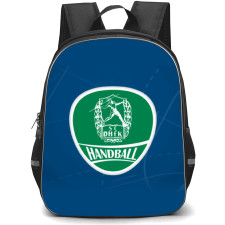 Sportclub Deutsche Hochschule fur Korperkultur Leipzig Backpack School Bag StudentPack - Logo Blue Lines Background