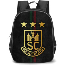 Sportclub Magdeburg e. V. Backpack School Bag StudentPack - Logo Gold Grunge Poster
