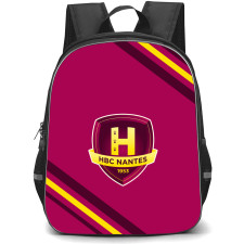 Handball Club Nantes Backpack School Bag StudentPack - Large Logo With Stripe