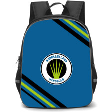 Nordsjaelland Handbold Backpack School Bag StudentPack - Large Logo With Stripe