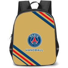 Paris Saint Germain Handball Backpack School Bag StudentPack - Large Logo With Stripe