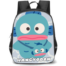 Hangyodon Sanrio Backpack StudentPack - Hangyodon Sanrio Avatar Illustration Art On Cyan Background