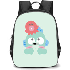 Hangyodon Backpack StudentPack - Hangyodon Sanrio And Sayuri Illustration Art On Beige Background