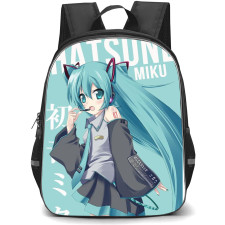 Hatsune Miku Backpack StudentPack - Hatsune Miku Holding Headset Mic