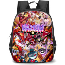 Hazbin Hotel Backpack StudentPack - Hazbin Hotel Illustration Art Poster