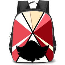 Hazbin Hotel Katie Killjoy Backpack StudentPack - Katie Killjoy Standing Back Silhouette On Colorful Background