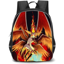 Hazbin Hotel Lucifer Morningstar Backpack StudentPack - Lucifer Morningstar With Big Wings Illustration Art