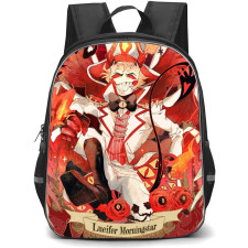 Hazbin Hotel Lucifer Morningstar Backpack StudentPack - Lucifer Morningstar Lord Of The Hell Illustration Art