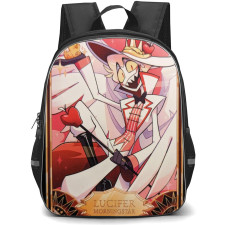 Hazbin Hotel Lucifer Morningstar Backpack StudentPack - Lucifer Morningstar Trading Card Sticker
