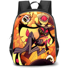 Hazbin Hotel Sir Pentious Backpack StudentPack - Sir Pentious With Egg Bois Illustration Art Poster