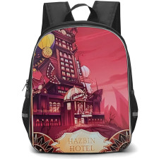 Hazbin Hotel Backpack StudentPack - Hazbin Hotel Retro Trading Card Sticker