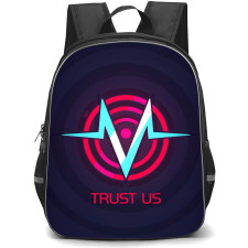 Hazbin Hotel Vox Backpack StudentPack - Vox Logo On Dark Background