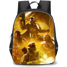 Helldivers 5 Backpack StudentPack - Characters In War Flag Poster