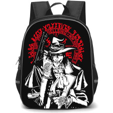 Hellsing Alucard Backpack StudentPack - Alucard Anime Half Face Illustration Art Poster