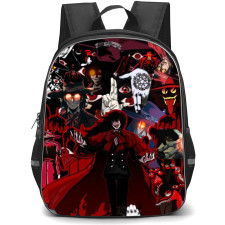 Hellsing Alucard Backpack StudentPack - Alucard Black And White Illustration Art Poster