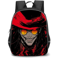 Hellsing Alucard Backpack StudentPack - Alucard Eye Illustration Art On Black Background