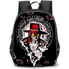 Hellsing Alucard Backpack StudentPack - Alucard Illustration Art On Grayscale Comic Background