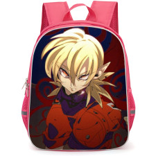Hellsing Backpack StudentPack - Hellsing Red Pentagram Illustration Art On Black Background