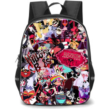 Helluva Boss Backpack StudentPack - Helluva Boss Hazbin Hotel Collage Poster