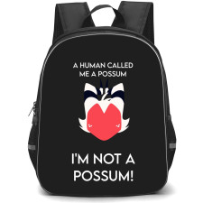 Helluva Boss Moxxie Backpack School Bag StudentPack - Moxie I'm Not A Possum Quote Vector Art