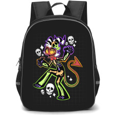 Helluva Boss Moxxie Backpack School Bag StudentPack - Moxie Skeleton Costume Portrait