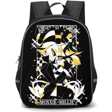 Helluva Boss Moxxie Backpack School Bag StudentPack - Moxie And Millie Hug Portrait Poster