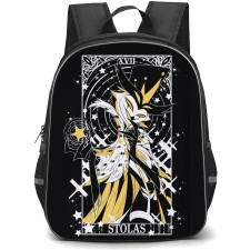 Helluva Boss Stolas Backpack StudentPack - Stolas Glow In The Dark Halloween Illustration Art On Dark Background