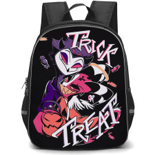 Helluva Boss Stolas Backpack StudentPack - Stolas Trick Or Treat Illustration Art On Dark Background
