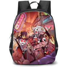 Helluva Boss Backpack StudentPack - Helluva Boss Vegas Featuring Illustration Art Poster